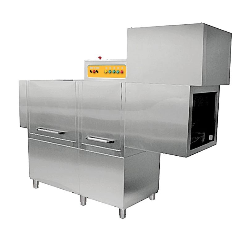 Ndustrio DW2000DL Sol Girişli Kurutmalı Konveyörlü Bulaşık Makinesi, 125 Sepet/saat